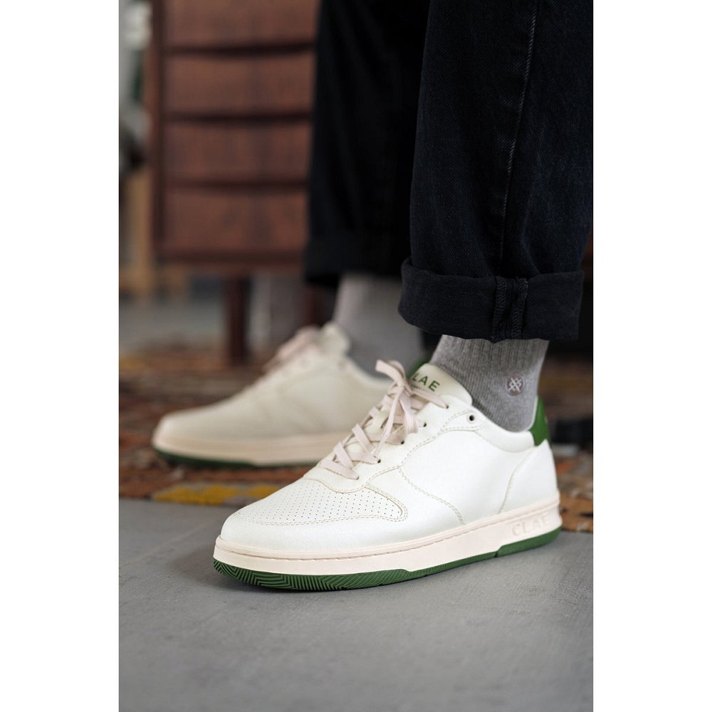 CLAE MALONE APPLE Shoes Mens USA612-B84 In Off White